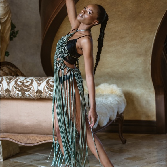 Handmade Macramé Rope Dress Festival - Picture 14 of 16